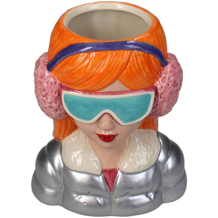 Vase Fashion Lady Dolomite Multi 13.8x9.2x16.5cm