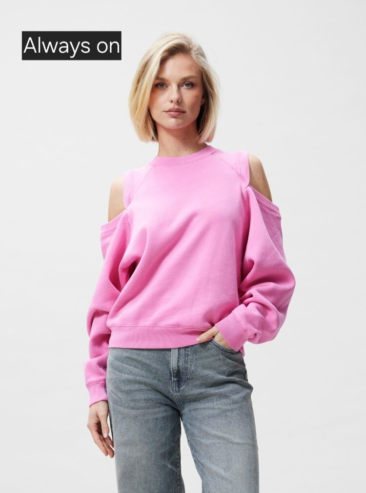Catwalk Junkie Sweater with cut out -  Rosebloom