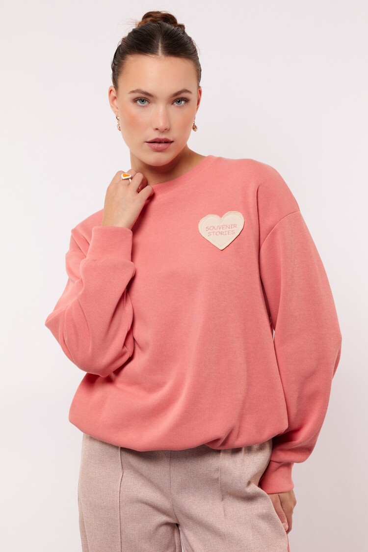 FLURESK Linden Sweater - pastel peach