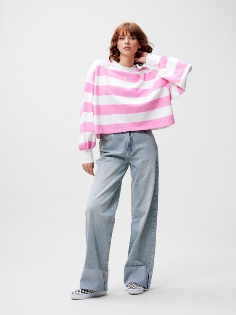 Catwalk Junkie Oversized striped long sleeve - rosebloom