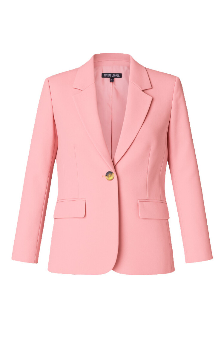 Base Level Yella Blazer - soft pink