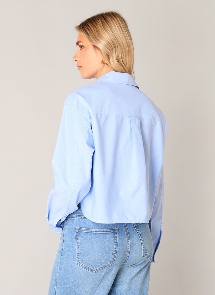 Base Level Bea Blouse - light blue