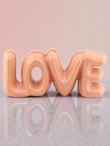 Decoratie letters LOVE roze 20x6,5x9cm
