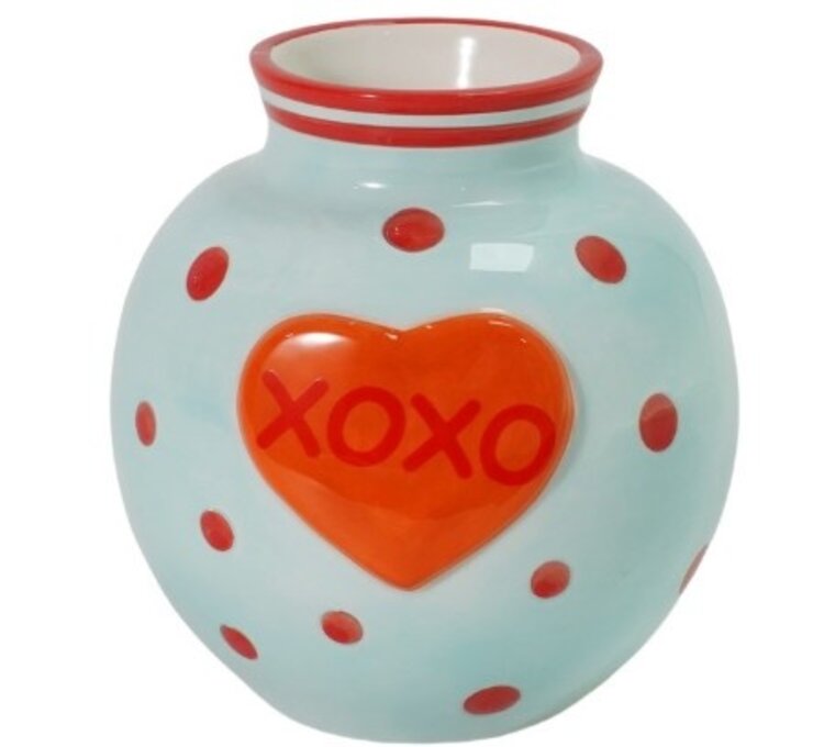 Earthenware vase Heart