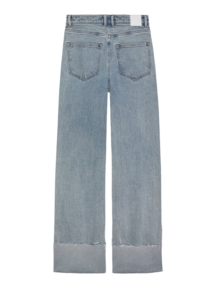 Catwalk Junkie Loose Fit Jeans With Fold - light bleu