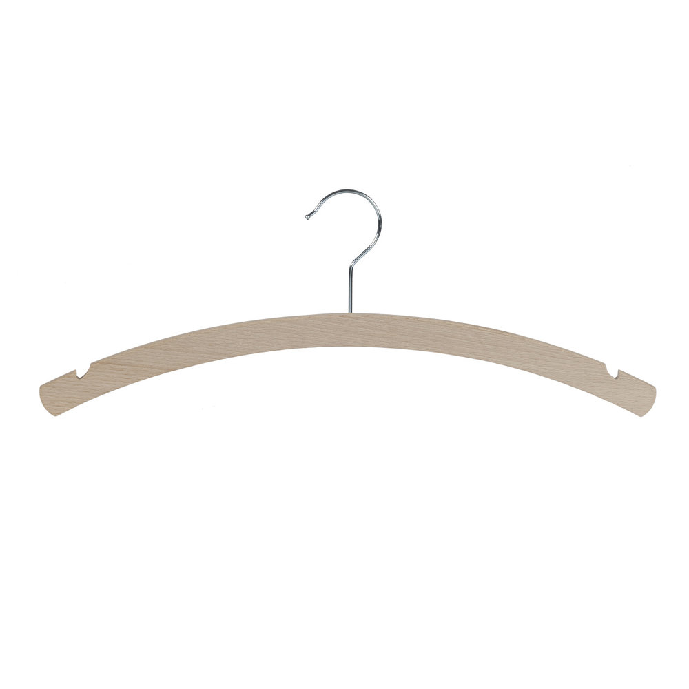 De Kledinghanger Gigant Blouse / shirthanger beukenhout naturel ongelakt met rokinkepingen, 42 cm De Kledinghanger Gigant Blouse / shirthanger beukenhout naturel ongelakt met rokinkepingen, 42 cm