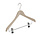 Blouse / shirthanger beukenhout naturel ongelakt met anti-slip knijpers