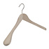 Mantel / kostuumhanger (geknikt) beukenhout naturel ongelakt met schouderverbreding