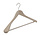 Mantel / kostuumhanger (geknikt) beukenhout naturel ongelakt met schouderverbreding en anti-slip broeklat