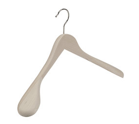 DE KLEDINGHANGER GIGANT Mantel / kostuumhanger (geknikt) beukenhout naturel ongelakt met schouderverbreding DE KLEDINGHANGER GIGANT Mantel / kostuumhanger (geknikt) beukenhout naturel ongelakt met schouderverbreding