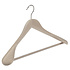 Mantel / kostuumhanger (geknikt) beukenhout naturel ongelakt met schouderverbreding en anti-slip broeklat Mantel / kostuumhanger (geknikt) beukenhout naturel ongelakt met schouderverbreding en anti-slip broeklat