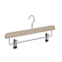 Rok / broekhanger beukenhout naturel ongelakt met anti-slip knijpers Rok / broekhanger beukenhout naturel ongelakt met anti-slip knijpers