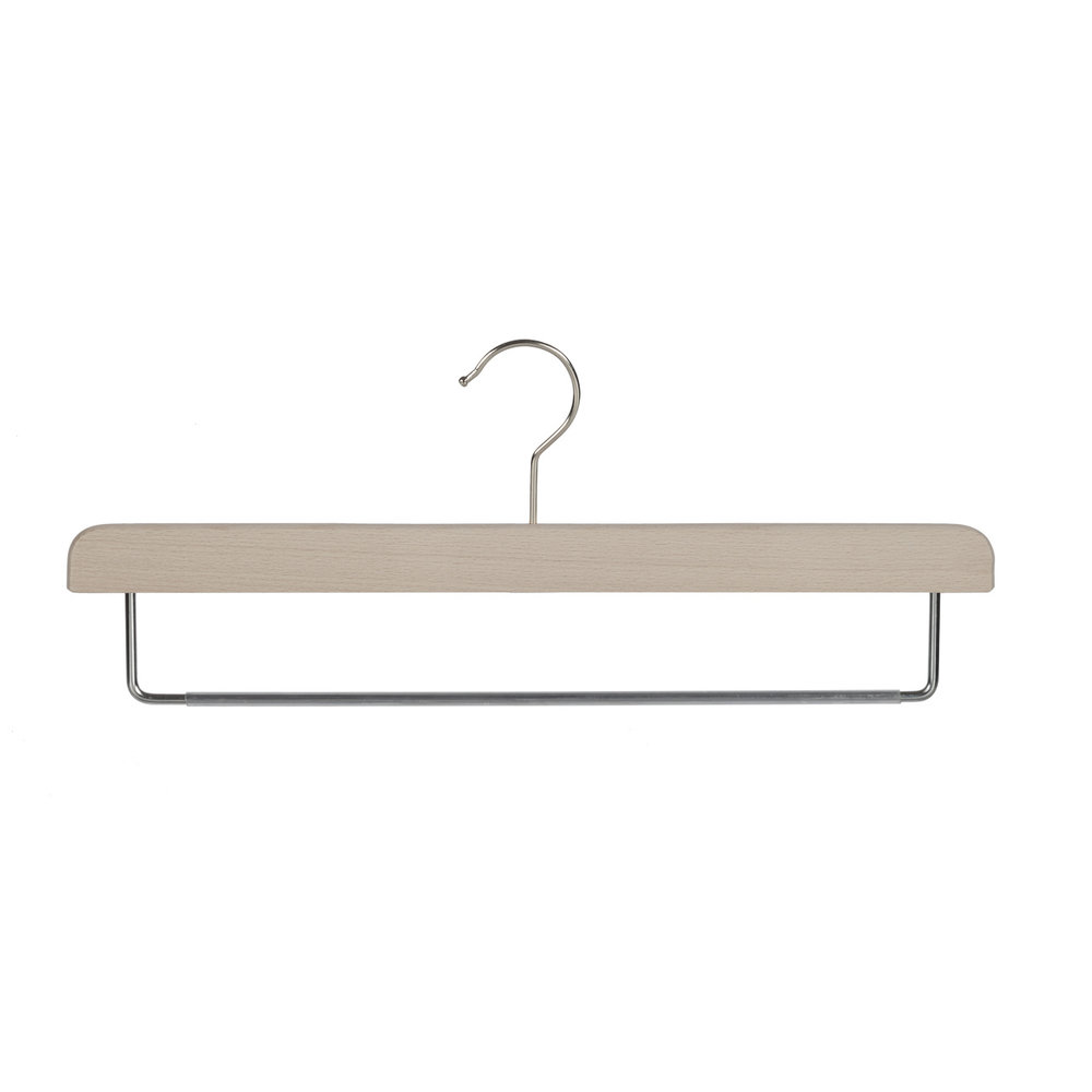 Broekhanger beukenhout naturel ongelakt met anti-slip broeklat