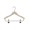 Blouse / shirthanger (kind) beukenhout naturel ongelakt met rokinkepingen en anti-slip knijpers, 25 cm Blouse / shirthanger (kind) beukenhout naturel ongelakt met rokinkepingen en anti-slip knijpers, 25 cm