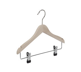DE KLEDINGHANGER GIGANT Blouse / shirthanger (vlak) beukenhout naturel ongelakt met rokinkepingen en anti-slip knijpers DE KLEDINGHANGER GIGANT Blouse / shirthanger (vlak) beukenhout naturel ongelakt met rokinkepingen en anti-slip knijpers