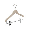 Blouse / shirthanger (kind) beukenhout naturel ongelakt met rokinkepingen en anti-slip knijpers, 25 cm Blouse / shirthanger (kind) beukenhout naturel ongelakt met rokinkepingen en anti-slip knijpers, 25 cm