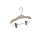 Blouse / shirthanger (vlak) beukenhout naturel ongelakt met anti-slip knijpers