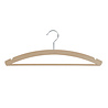 Blouse / shirt hanger beech wood natural lacquered with skirt notches and trouser bar, 42 cm Blouse / shirt hanger beech wood natural lacquered with skirt notches and trouser bar, 42 cm