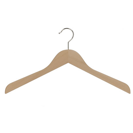 Blouse / shirthanger beukenhout naturel gelakt, 44 cm Blouse / shirthanger beukenhout naturel gelakt, 44 cm