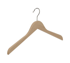Blouse / shirthanger (vlak) beukenhout naturel gelakt Blouse / shirthanger (vlak) beukenhout naturel gelakt