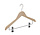 Blouse / shirthanger (vlak) beukenhout naturel gelakt met anti-slip knijpers