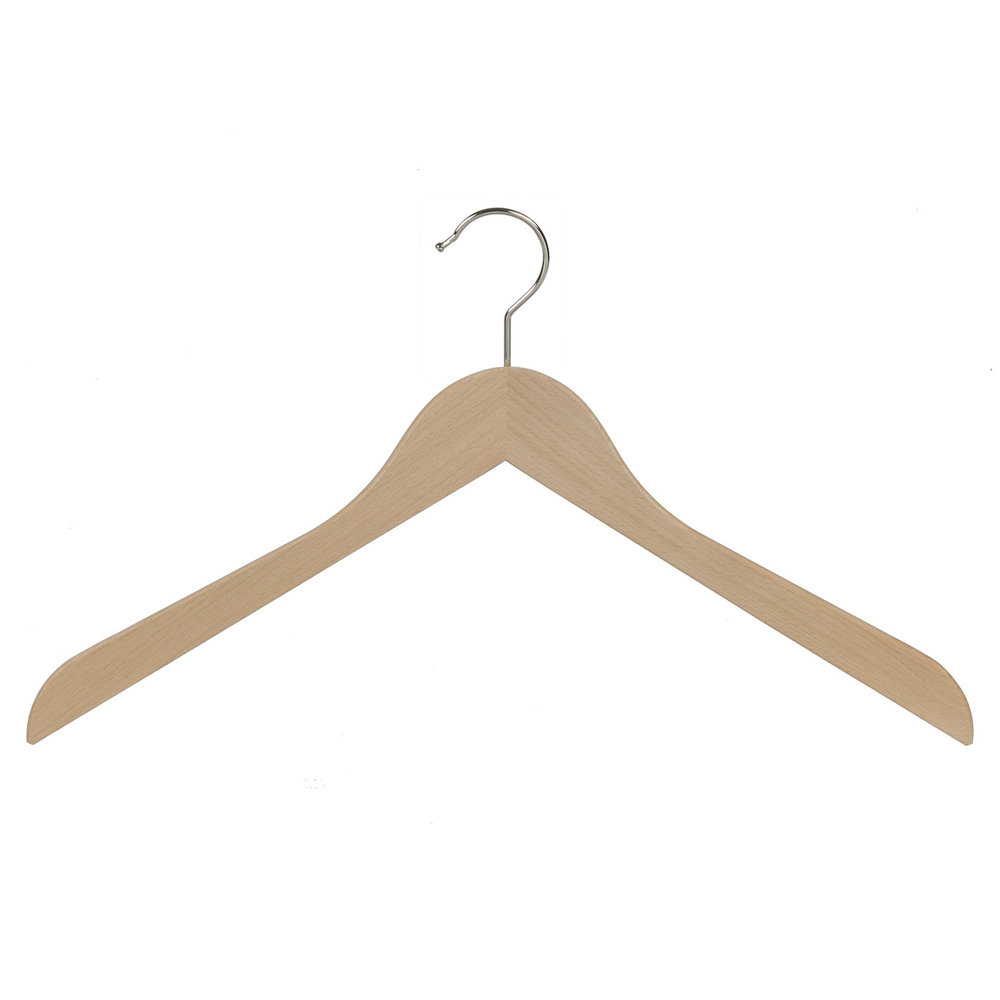 Blouse / shirthanger (geknikt) beukenhout naturel gelakt