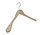 Mantel / kostuumhanger (geknikt) beukenhout naturel gelakt met schouderverbreding