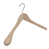 Mantelhanger beukenhout naturel gelakt met schouderverbreding, 44 cm Mantelhanger beukenhout naturel gelakt met schouderverbreding, 44 cm
