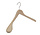 Mantel / kostuumhanger (geknikt) beukenhout naturel gelakt met schouderverbreding