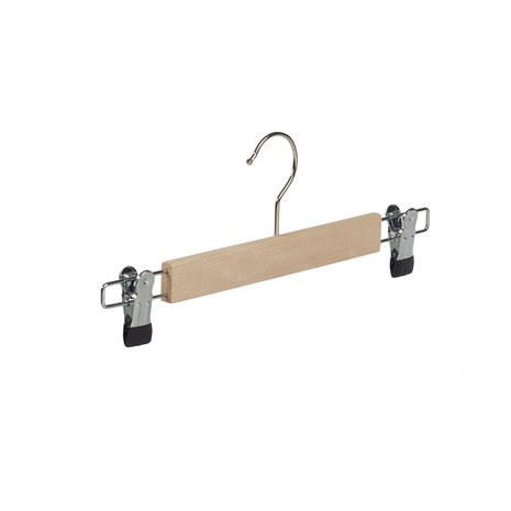 Broekhanger beukenhout naturel gelakt met knijperlat, 33 cm Broekhanger beukenhout naturel gelakt met knijperlat, 33 cm