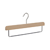 Skirt / trouser hanger beech wood natural lacquered with non-slip trouser bar, 40 cm Skirt / trouser hanger beech wood natural lacquered with non-slip trouser bar, 40 cm