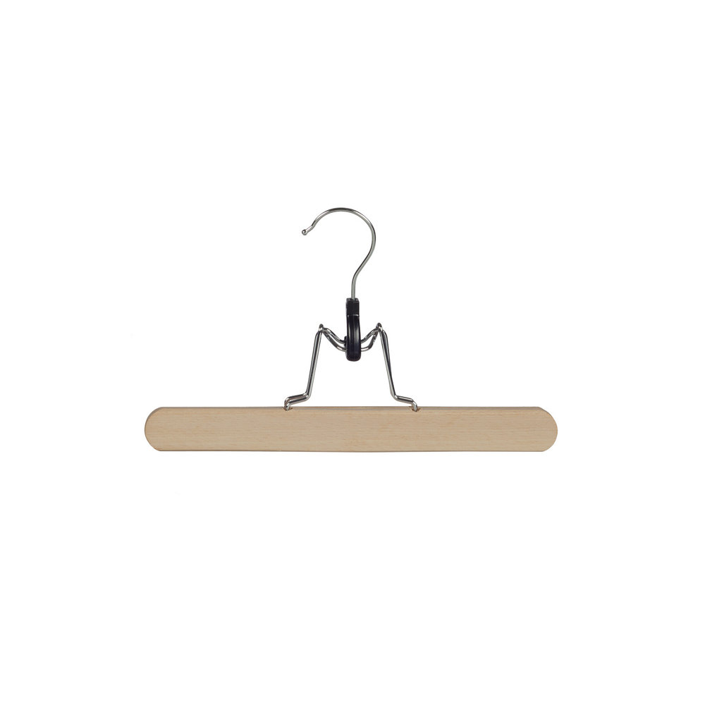DE KLEDINGHANGER GIGANT Broekklem beukenhout naturel gelakt met vilt inlage DE KLEDINGHANGER GIGANT Broekklem beukenhout naturel gelakt met vilt inlage