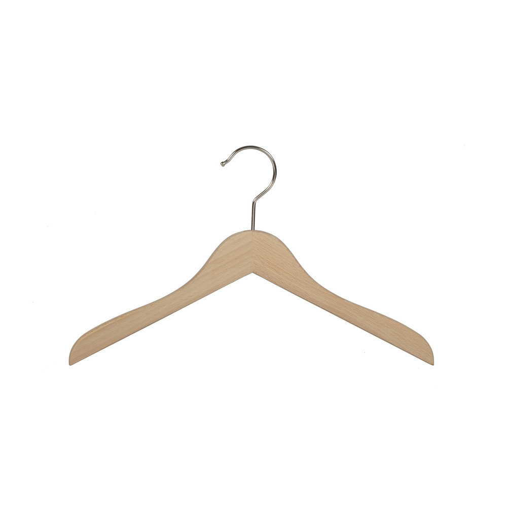 DE KLEDINGHANGER GIGANT Blouse / shirthanger (vlak) beukenhout naturel gelakt DE KLEDINGHANGER GIGANT Blouse / shirthanger (vlak) beukenhout naturel gelakt