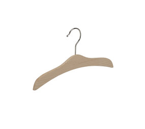 Blouse / shirthanger (vlak) beukenhout naturel gelakt Blouse / shirthanger (vlak) beukenhout naturel gelakt