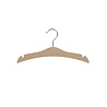 Blouse / shirt hanger (child) beech wood natural lacquered with skirt notches, 26 cm Blouse / shirt hanger (child) beech wood natural lacquered with skirt notches, 26 cm