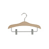 Blouse / shirthanger (kind) beukenhout naturel gelakt met anti-slip knijpers, 26 cm Blouse / shirthanger (kind) beukenhout naturel gelakt met anti-slip knijpers, 26 cm