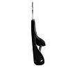 Mantel / kostuumhanger beukenhout zwart gelakt met schouderverbreding en anti-slip broeklat, 44 cm