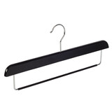 Broekhanger beukenhout zwart gelakt met anti-slip broeklat