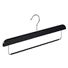 Skirt / trouser hanger beech wood black lacquered with non-slip trouser bar, 40 cm Skirt / trouser hanger beech wood black lacquered with non-slip trouser bar, 40 cm