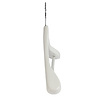 Mantel / kostuumhanger beukenhout wit gelakt met schouderverbreding en anti-slip broeklat, 38 cm Mantel / kostuumhanger beukenhout wit gelakt met schouderverbreding en anti-slip broeklat, 38 cm