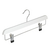 DE KLEDINGHANGER GIGANT Rok / broekhanger beukenhout wit gelakt met anti-slip knijpers DE KLEDINGHANGER GIGANT Rok / broekhanger beukenhout wit gelakt met anti-slip knijpers