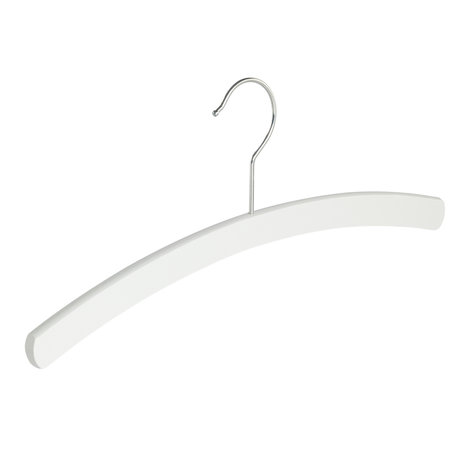 Blouse / shirthanger (vlak)  beukenhout wit gelakt Blouse / shirthanger (vlak)  beukenhout wit gelakt