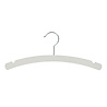 Kinderhanger beukenhout wit gelakt met rokinkepingen, 34 cm