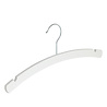 Kinderhanger beukenhout wit gelakt met rokinkepingen, 34 cm