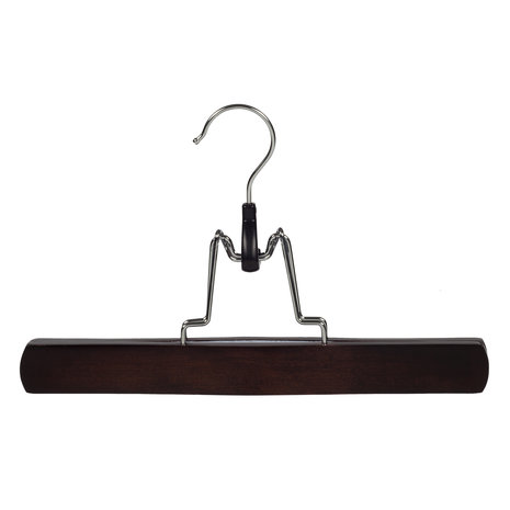 DE KLEDINGHANGER GIGANT Broekklem beukenhout wenge gebeitst met vilt inlage DE KLEDINGHANGER GIGANT Broekklem beukenhout wenge gebeitst met vilt inlage