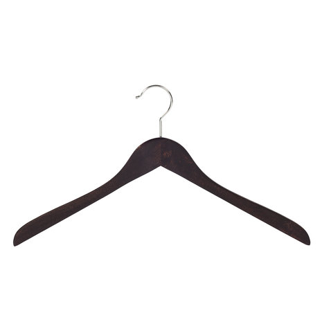 DE KLEDINGHANGER GIGANT Blouse / shirthanger (geknikt) beukenhout wenge gebeitst