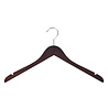 Blouse / shirthanger beukenhout wenge gebeitst met rokinkepingen, 38 cm Blouse / shirthanger beukenhout wenge gebeitst met rokinkepingen, 38 cm