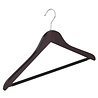 DE KLEDINGHANGER GIGANT Blouse / shirthanger (geknikt) beukenhout wenge gebeitst met anti-slip broeklat DE KLEDINGHANGER GIGANT Blouse / shirthanger (geknikt) beukenhout wenge gebeitst met anti-slip broeklat