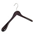 Mantel / kostuumhanger (geknikt) beukenhout wenge gebeitst met schouderverbreding