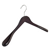 Mantel / kostuumhanger beukenhout wenge gebeitst met schouderverbreding, 38 cm Mantel / kostuumhanger beukenhout wenge gebeitst met schouderverbreding, 38 cm